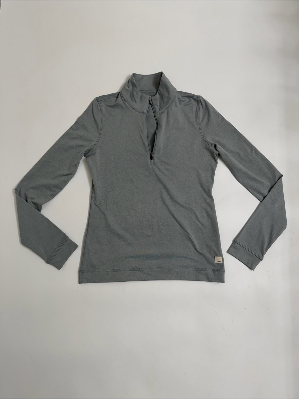 Vuori Halo Essential Half Zip Pullover Women’s Small Light Sage Green